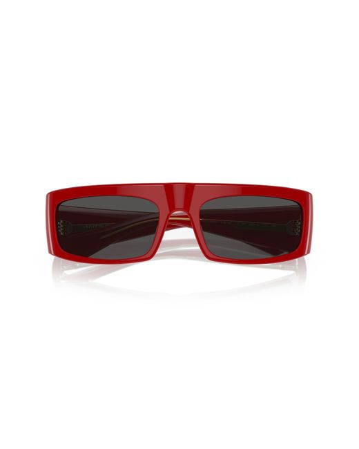 Oliver Peoples Red X Khaite 1979c 56mm Rectangular Sunglasses