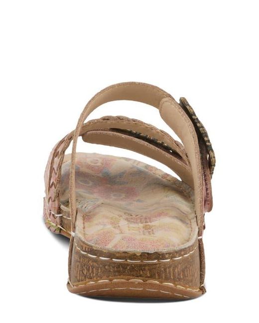 Spring Step Brown Astra Slide Sandal