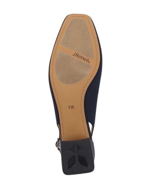 J. Reneé Blue Eudora Embellished Slingback Pump