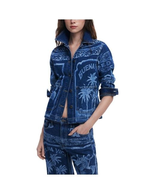 Desigual Blue Trucker Jacket