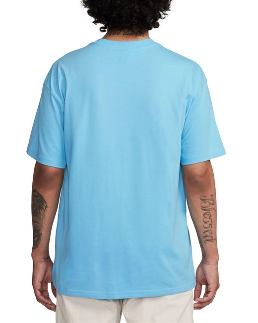 Nike Blue Dri-fit Acg Oversize Graphic T-shirt for men