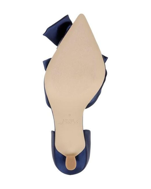 Badgley Mischka Blue Sidney Pointed Toe D'Orsay Pump