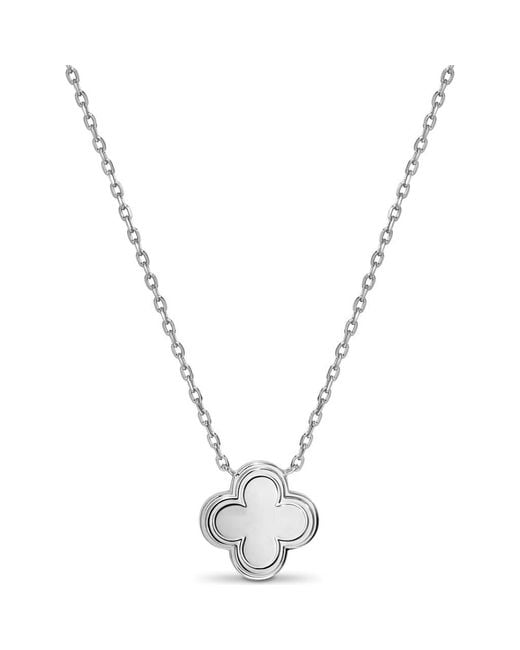 DEVATA Metallic Clover Necklace
