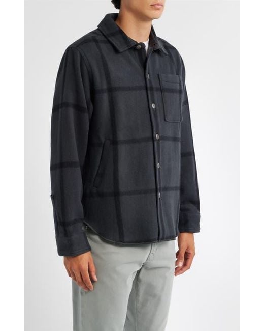 Alex Crane Black Park Wool Overshirt for men