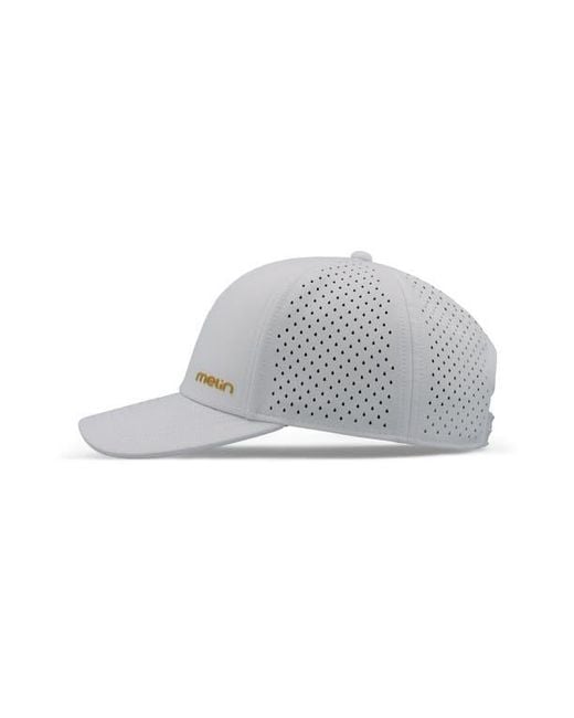 Melin White Hydro Compass Snapback Cap for men