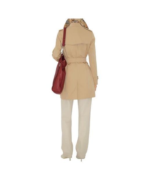 Burberry Natural Short Kensington Heritage Trench Coat
