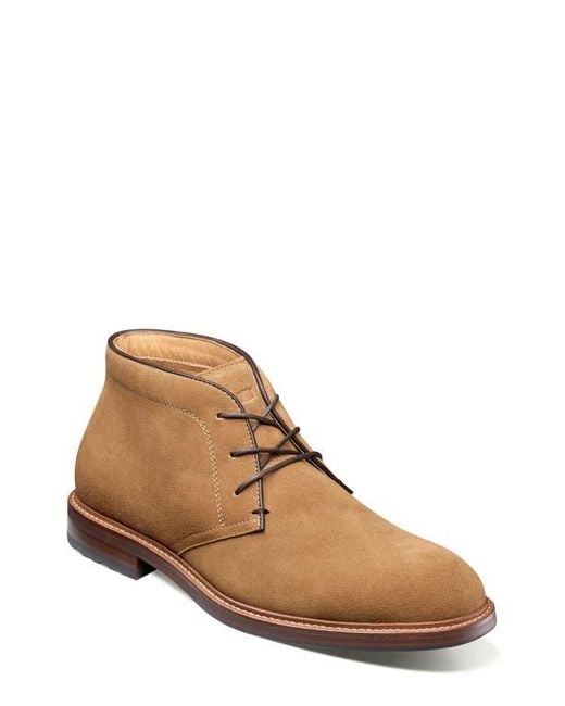 Florsheim Brown Anthem Plain Toe Chukka for men