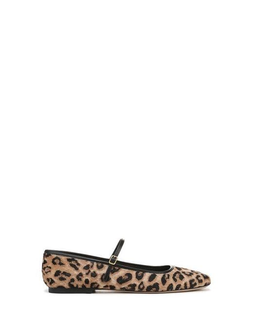 Veronica Beard White Ellie Genuine Calf Hair Mary Jane Flat