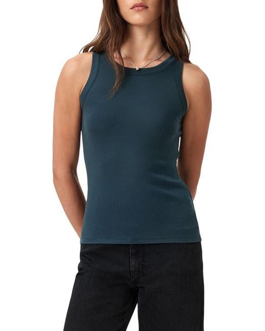 AllSaints Blue Rina Rib Tank
