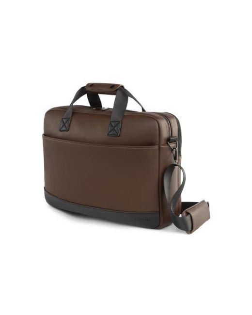 Bugatti Brown Central Briefcase