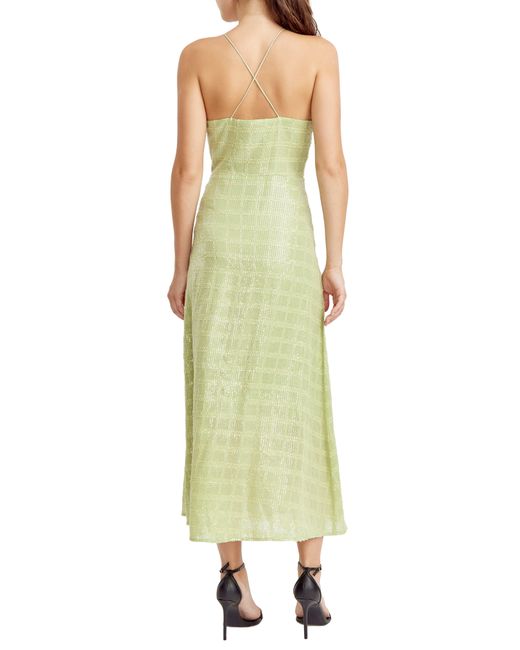 Adelyn Rae Sequin Sleeveless Maxi Dress in Green | Lyst