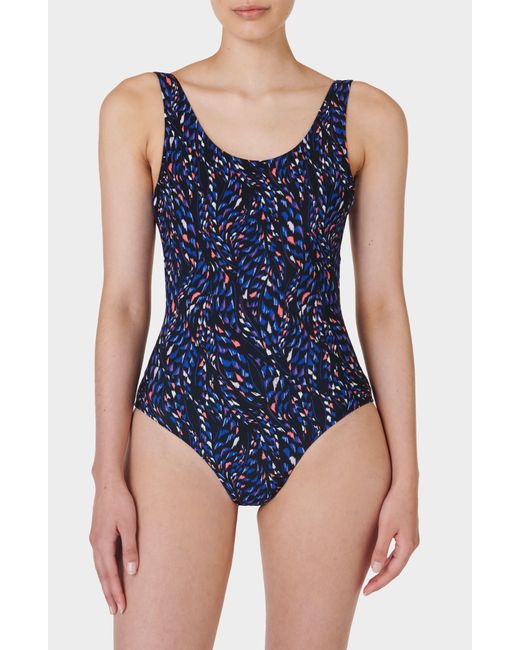 Sweaty Betty Blue Tidal One-piece Swimsuit