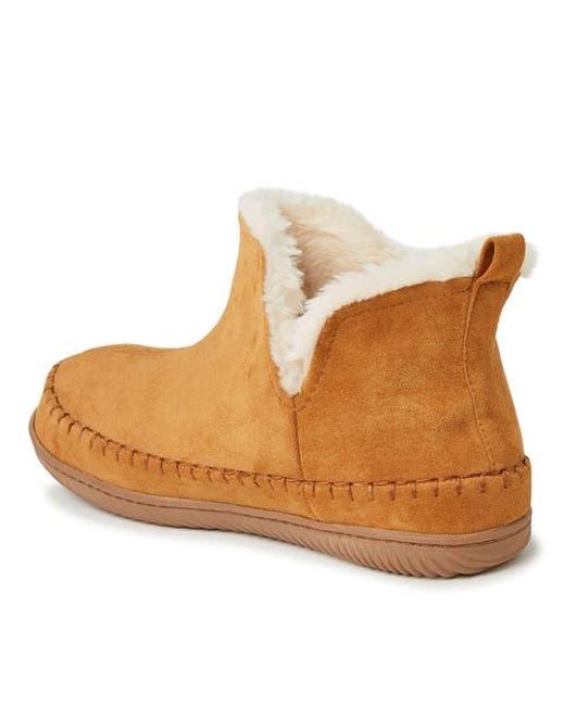 Dearfoams Brown Brixen Bootie Slipper for men