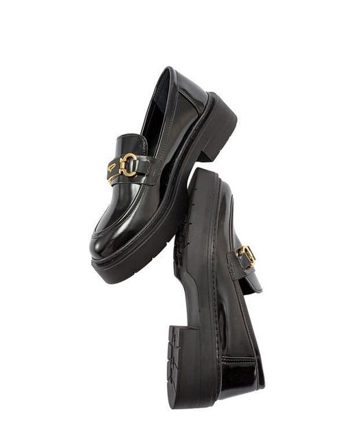 Prologue Shoes Black Simone Bit Platform Loafer