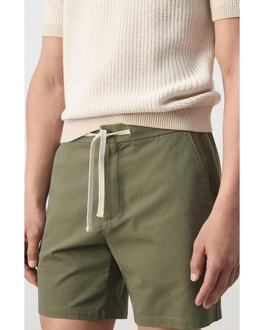 Mango Green Drawstring Shorts for men