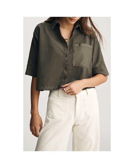 Mavi Multicolor Kambaba Crop Button-Up Shirt
