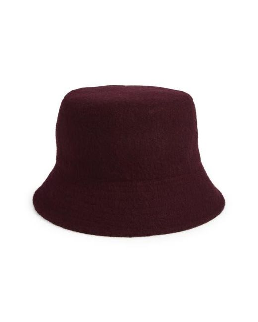 Nordstrom Red Wool Bucket Hat