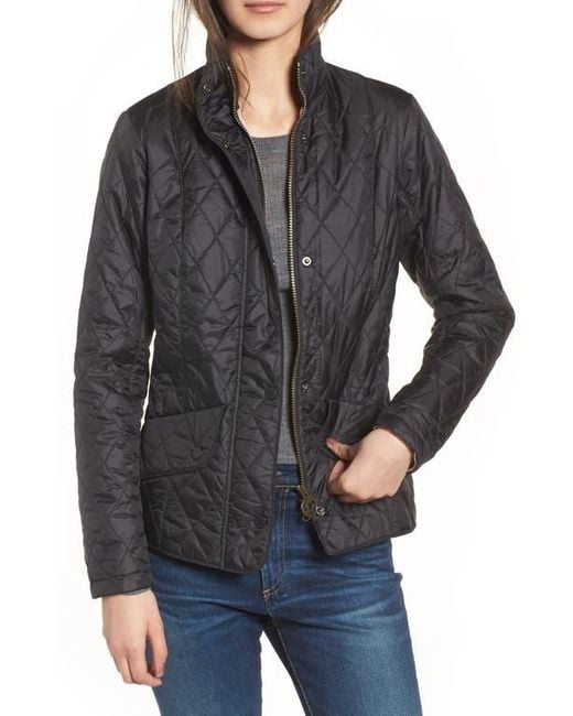 Barbour Black Flyweight Quilted Jacket