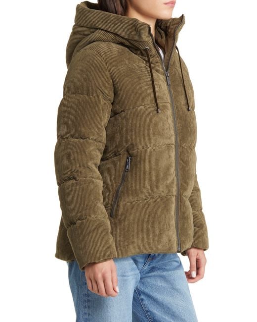 Sam Edelman Hooded Corduroy Puffer