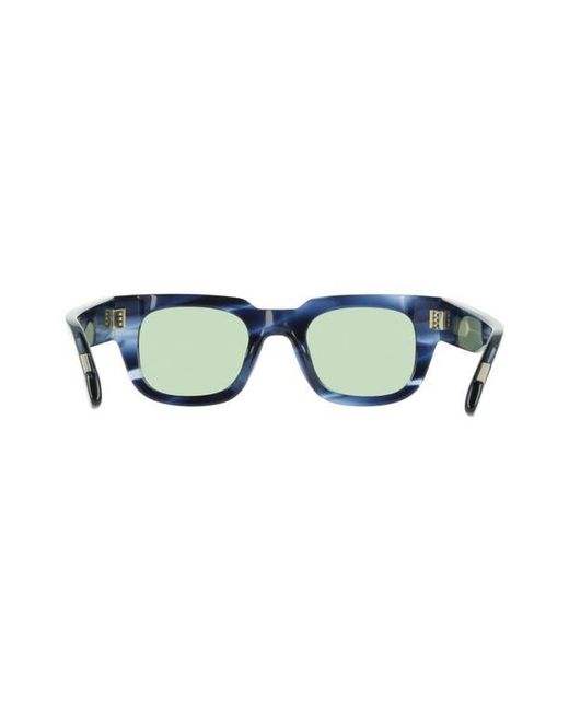 Ferragamo Blue 49Mm Small Rectangle Sunglasses for men