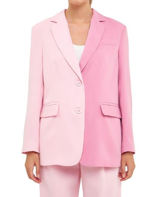 Endless Rose Pink Two-Tone Blazer