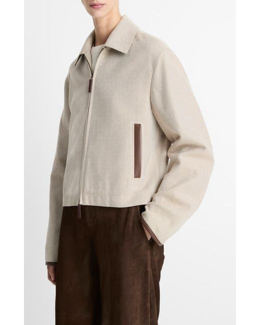 Vince Natural Crop Cotton Jacket