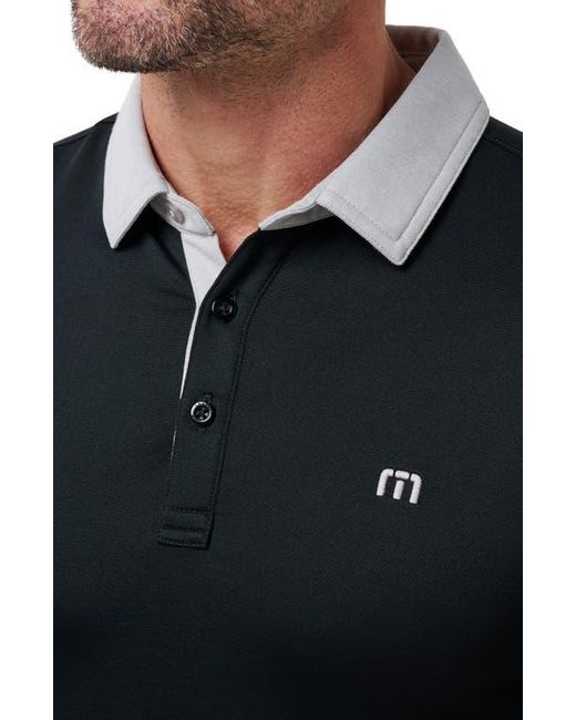 Travis Mathew Black Deep Start Polo for men