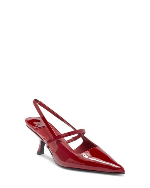 Jeffrey Campbell Red Tanya Pointed Toe Slingback Pump