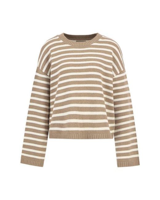 Barbour Natural Rosie Stripe Cotton & Cashmere Sweater