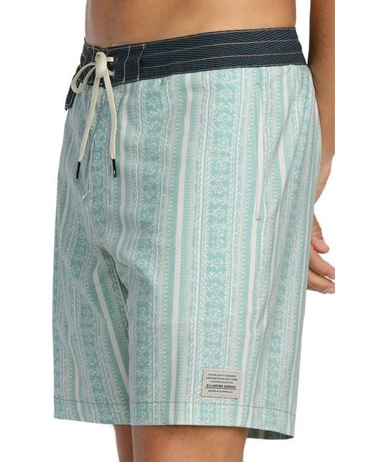 Billabong Blue Riverside Garage Lo Tide Board Shorts for men