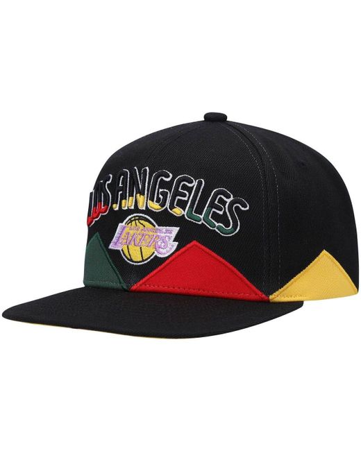 Mitchell & Ness Black/Gold Los Angeles Lakers Hardwood Classics Snapback Hat