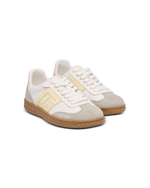 Balmain White Swan Trainers