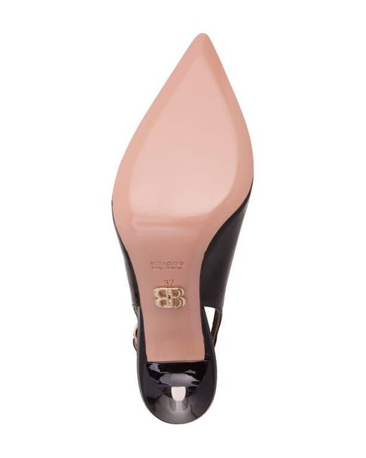 Beautiisoles Black Marjorie Slingback Pointed Toe Pump