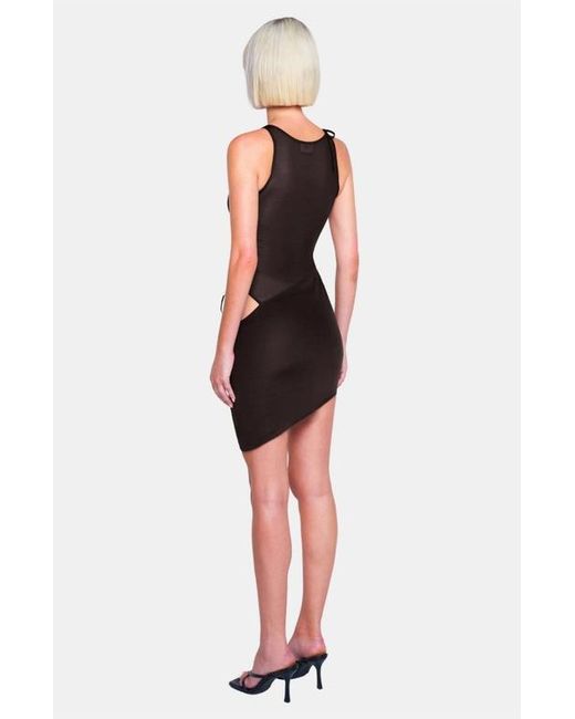 OW Collection Black Fiona Mini Dress