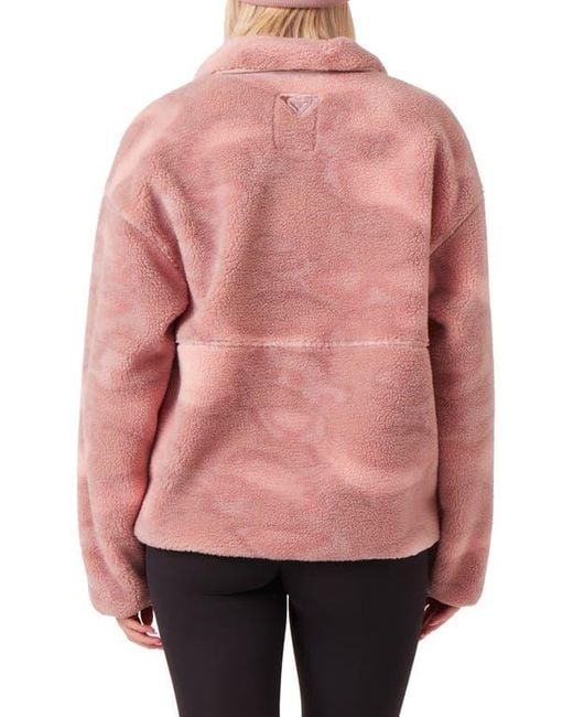 Roxy Pink Axel Fleece Jacket