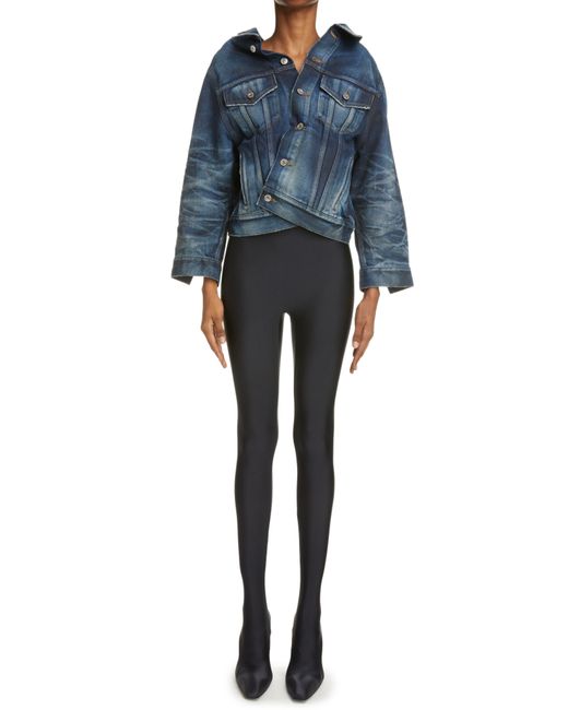 balenciaga swing denim jacket
