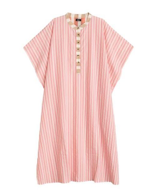 Echo Pink Cassis Henley Caftan