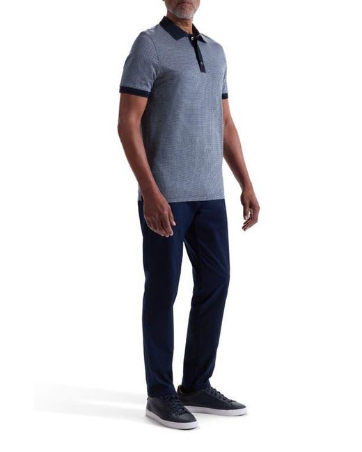 Bugatchi Blue Mercerized Cotton Polo for men