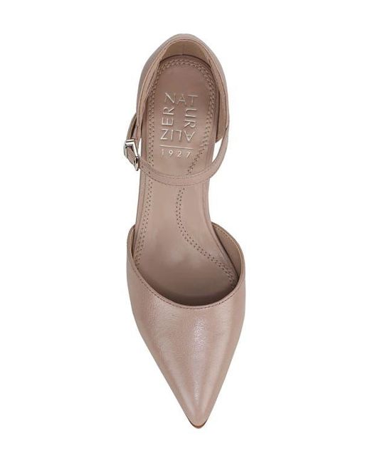 Naturalizer Pink Maddox Ankle Strap Pointed Toe Pump