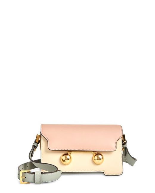 Marni Pink Mini Trunkaroo Colorblock Leather Shoulder Bag
