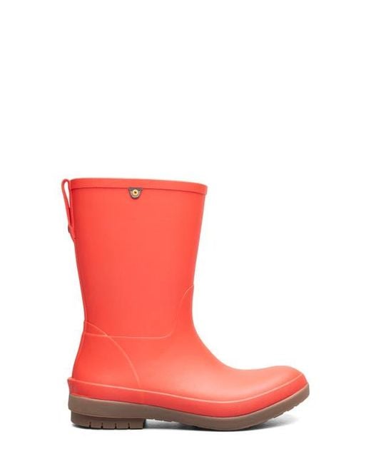 Bogs Red Amanda Ii Waterproof Rain Boot
