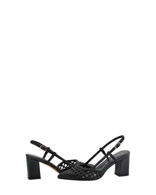 Marc Fisher Black Zunnie Slingback Pointed Toe Pump