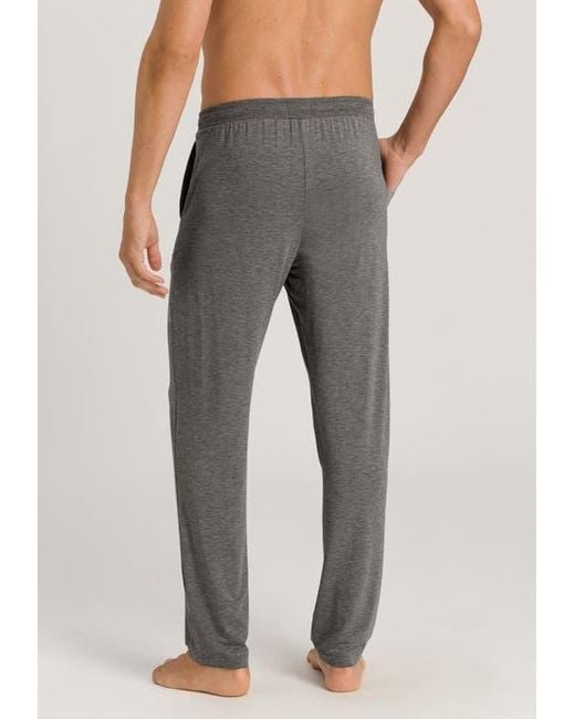 Hanro Gray Casuals Drawstring Pant for men