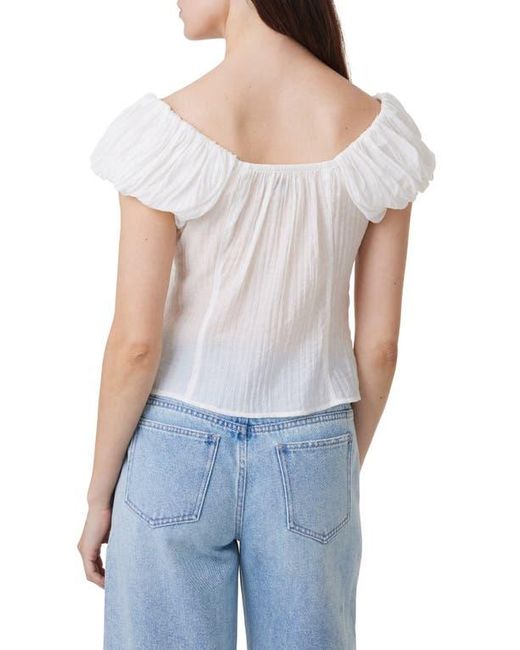 Habitual Blue Seamed Button-Up Top