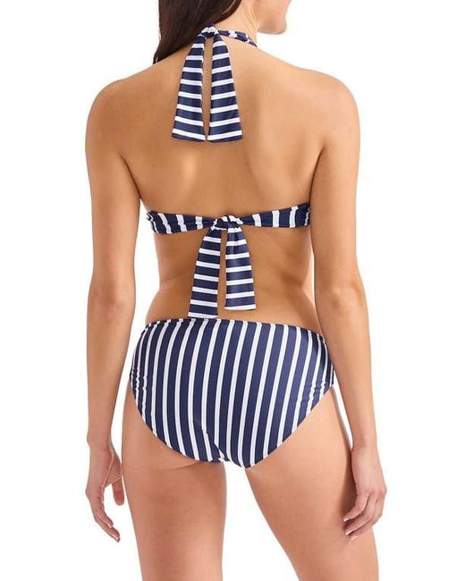 Tommy Bahama Blue Coastline Stripe Reversible Bikini Top