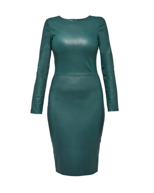 AS by DF Women's Black Mrs. Smith Stretch Leather Dress - www.stlouis.ac.tz