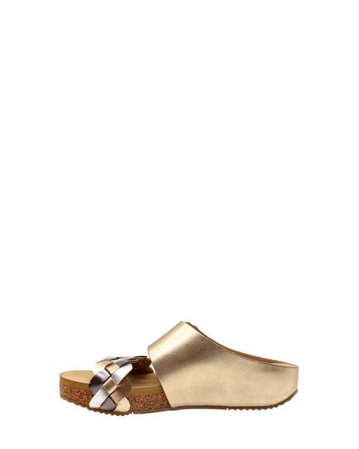 Volatile Brown Morel Two-Strap Wedge Sandal