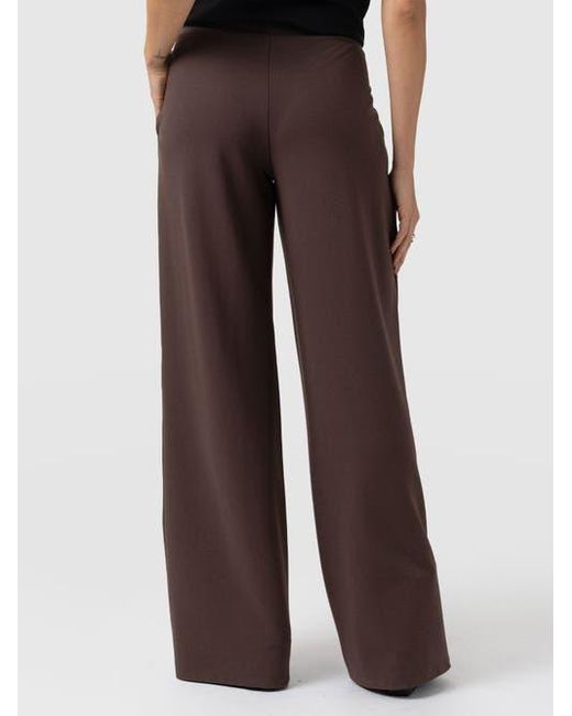 Saint + Sofia Green Keller Wide Leg Pant