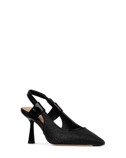 Donald J Pliner Black Elliemay Pointed Toe Slingback Pump