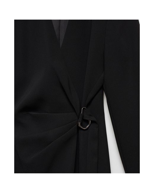 Mango Black Florance Side Belt Blazer Minidress
